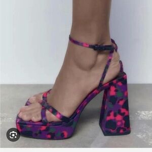 Colorful Strappy Women's Heels